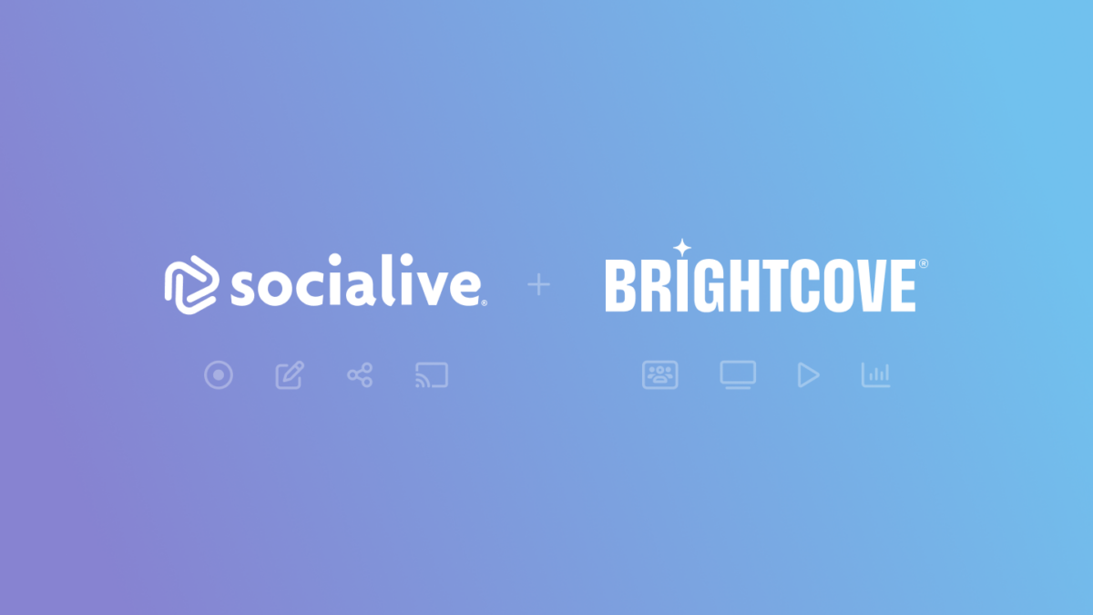 Socialive and Brightcove partner to enhance livestream offerings for the enterprise